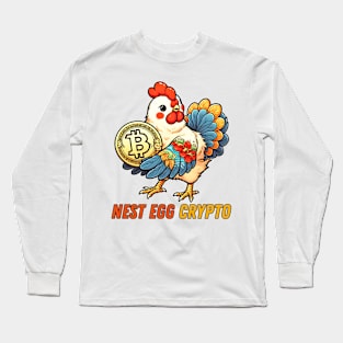 Bitcoin chicken for trading entrepreneur Long Sleeve T-Shirt